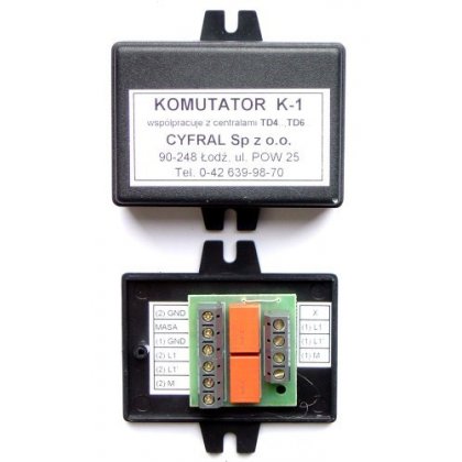 Przekaźnik Cyfral K-1 centrali Komutator