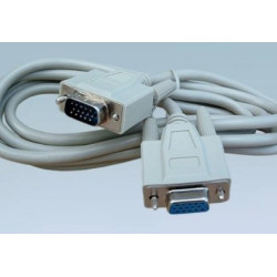 Kabel do mon. HDB15M/F 3m-Kable i Przyłącza RTV i PC