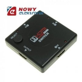Przełącznik HDMI 1x3 FULL HD 3w1 3D Switch