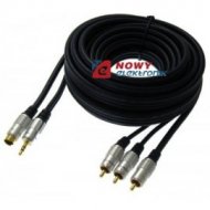 Kabel SVHS+jack 3.5mm/3*RCA 5m digital