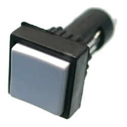 Przełącznik Push ON mini, kwadr. biały QBB 2-0104-Podzespoły Elektroniczne