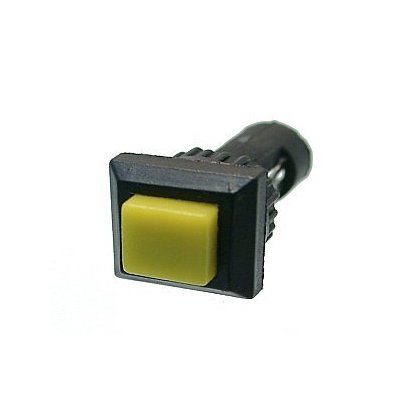 Przełącznik Push ON mini, kwadr. żółty,czerw QBB 2-0103