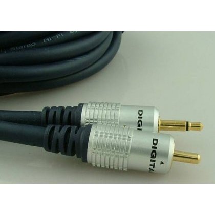 Kabel jack 3,5 mono-wt.RCA 10m digital blister