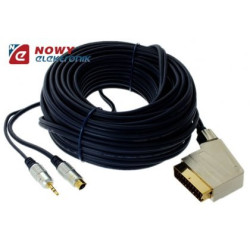 Kabel SCART-SVHS+wt.3.5 10m digi tal blister-Kable i Przyłącza RTV i PC