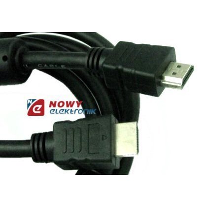 Kabel HDMI 1.8m z filtrem nikiel