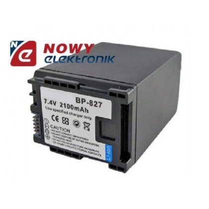 Akumulator do kamer video BP-827 7.4V 2100mAh Li-ION (Zam.dla CANON)