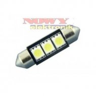 Dioda LED T10X36CANBUS 3SMD5050W biała  C5W