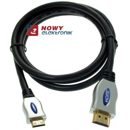 Kabel HDMI - miniHDMI 3m chrom