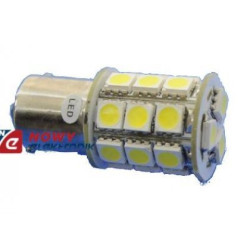 DIODA LED BA15S 24LED5050 W 12V Biała zam. za żarówkę sam.-Oświetlenie