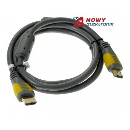Kabel HDMI 1,2m złote s/ż szaro/żółte HDK30 VITALCO