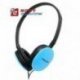 Słuchawki nauszne AZUSA SN-160 N niebieskie Jack 3,5