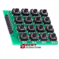 Klawiatura tack switch 4x4 16sw. Arduino  KLON-Zestawy do samodzielnego montażu