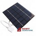 Bateria słoneczna 0,6W 5,5V USB 65x65x3mm(solarna/ogniwo)PANEL