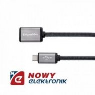Kabel USB gn.A-mikroUSB 0,2m K&M OTG gniazdo-wtyk Kruger&Matz