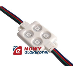Moduł LED 4x5050 RGB 12V 1,44W VDC IP65 54.8x33x5.9mm-Oświetlenie