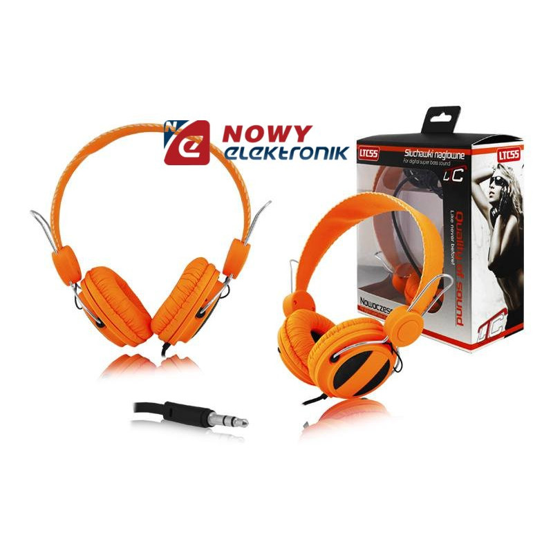 Słuchawki LTC55 nauszne pomar. jack 3,5mm-Naglosnienie i Estrada