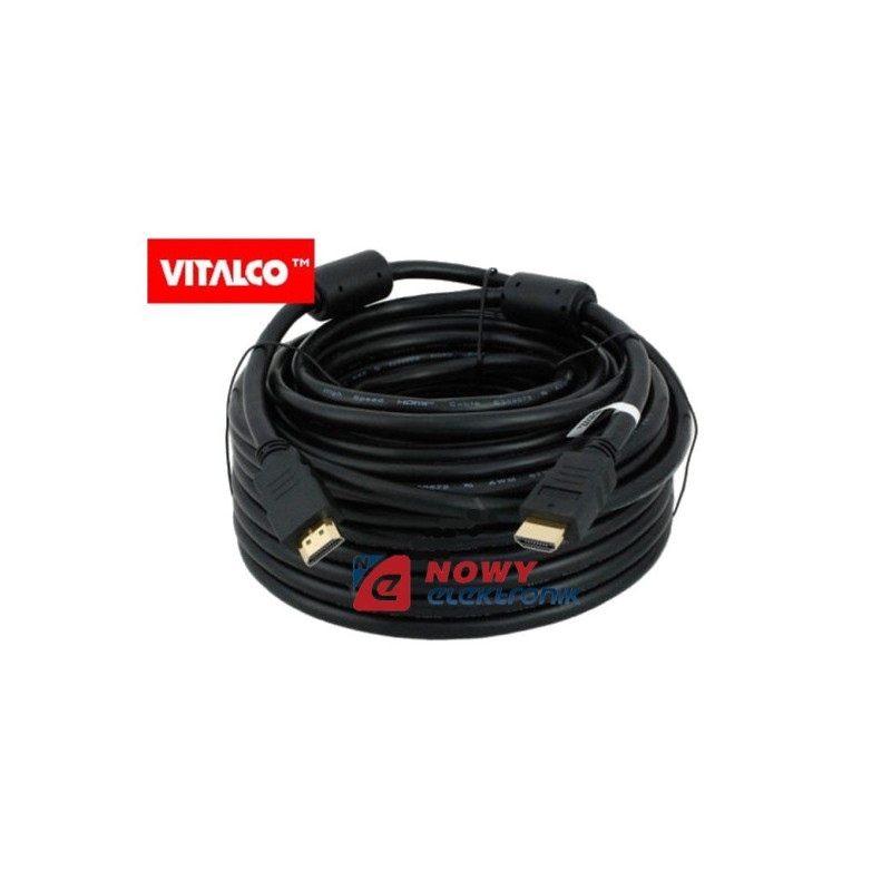 Kabel HDMI 20m zł. HDK14 VITALCO-Kable i Przyłącza RTV i PC