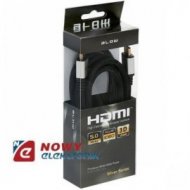 Kabel HDMI 5m silver pr. +filtry