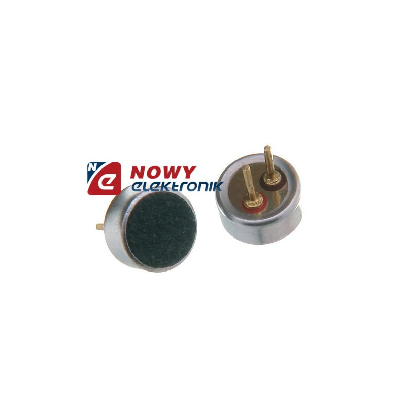 Pinami Mikrofon poj.KPCM45H22P-40 z pinami impedancja:2,2k 4,5x2,2mm 2V ...