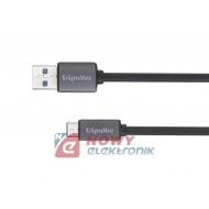 Kabel USB Wt.A-USB-C 0,5m 5G K&M USBC wtyk-wtyk Kruger&Matz
