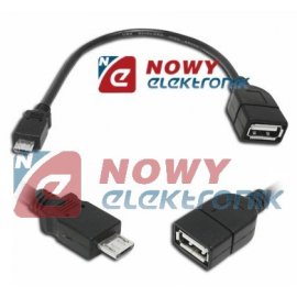 Kabel USB Gn.A-mikroUSB wt. 0.2m HOST OTG (micro)