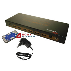 Spliter HDMI 4/2 Przełącznik 3D Switch Matrix 4xIN 2xOUT 1.4b-RTV, SAT, DVB-T