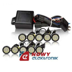 Światła dzienne LED 825HP M-Tech +automat, czarna LED-Motoryzacja