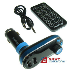 Transmiter FM z ład. USB 5V/2.1A ładowarka Bluetooth (12-24V)-CAR AUDIO-VIDEO