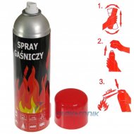 Spray Gaśniczy Pyrocool 500ml (GAŚNICA) do pożarów typu A,B