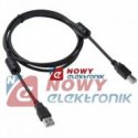 Kabel USB 2.0 wt.A/wt.B 1.5M z filtrami   INTEX