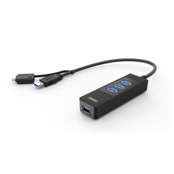 HUB USB 3.0 4xUSB UNITEK Y-3046A HUB OTG (zasil z USB)-Komputery i Tablety