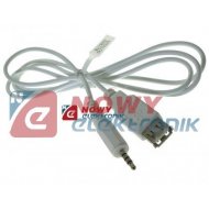 Kabel gn.USB/wtyk 3,5 4-pol.1,5m Jack 3.5mm adapter