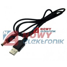 Kabel USB 2.0 Wt.A/wt.DC 2.1/5.5 1.0mprzewód zasilający z wtykiem