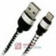 Kabel USB-Micro 3m WESDAR czarno biały - High Quality