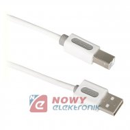 Kabel USB wt.A/wt.B 2m biały ICIDU
