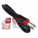 Kabel jack 6,3mono 1,5m--75486 czerwone MK45 VITALCO