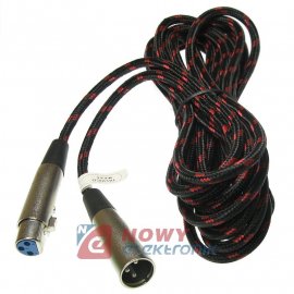Kabel mikr.5m wtXLR3p gn.XLR3p