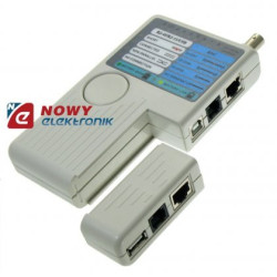 Tester sieci cat. 5  WT-4065 | RJ45/RJ11/BNC/USB  okablowania-Komputery i Tablety