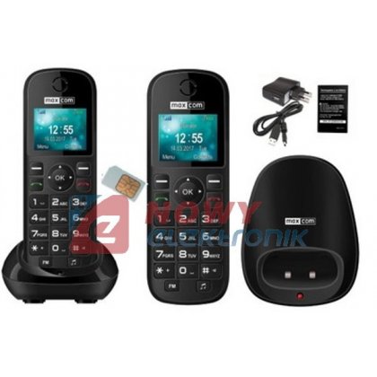 Telefon GSM MAXCOM MM35D SIM    biurkowy stacjonarny na karte SIM