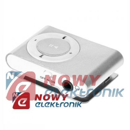 Odtwarzacz MP3 QUER z czyt.sreb z czytnikiem kart srebrny