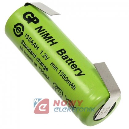Akumulator do pakietu GP-4/5AAZB z blaszk. AAH 1,2V 1350mA 14x42mmNi-MH