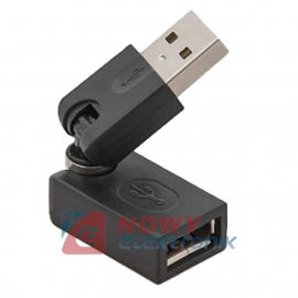Przejście USB A-wt/A-gn kąt.360° regulowany adapter