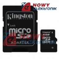 Karta pamięci micro SDHC 16GB KI KINGSTON Class 10