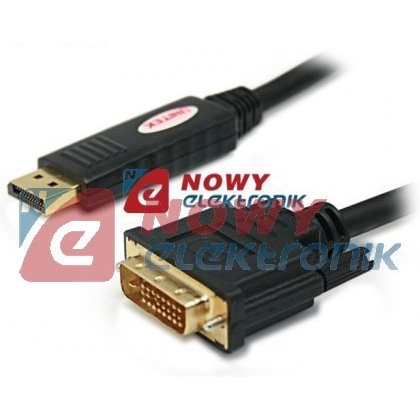 Kabel DisplayPort/wt. DVI 1.8m --88833 Adapter UNITEK Y-5118BA przejś