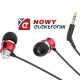Słuchawki douszne K&M KMM01RD czerwone Kruger&Matz wtyk:3,5mm