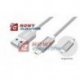 Kabel USB Mobile HYBRID UNITEK  microUSB/Lightning Grey Smartphon/iPhone