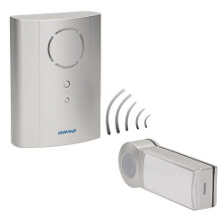 Dzwonek bezp. sieciowy EMO AC sr srebrny lear.sys. ORNO-Dzwonki