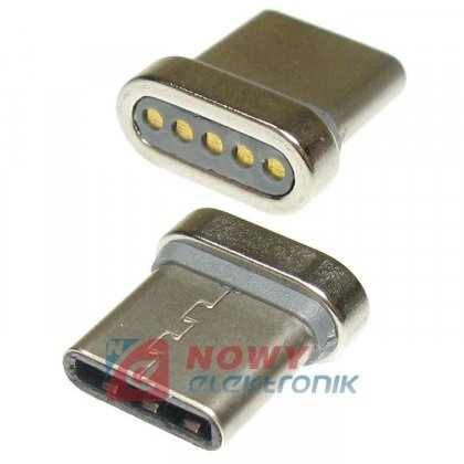 Wtyk USB-C do kabla magnetyczn. k.40607 TYP-C końcówka