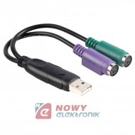 Przejściówka z USB na PS2 x 2 ICIDU (mysz + klawiatura)