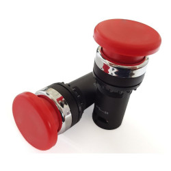 Przełącznik grzybek bezp. 35mm przycisk monostabilny NO/NC-Podzespoły Elektroniczne